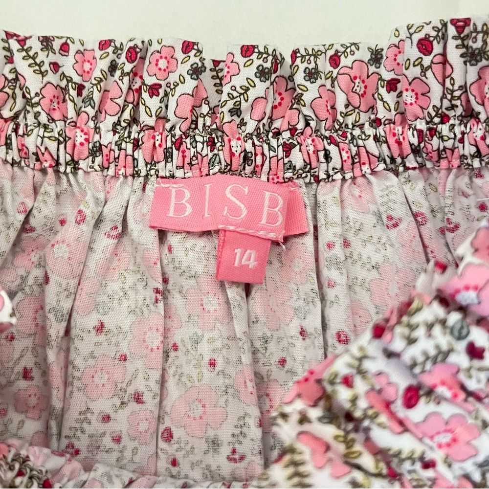 Bisby Girls Pink Floral Print Blouse - Picture 3 of 5